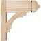 Ekena Millwork Merced Arts & Crafts Smooth Outlooker, Douglas Fir, 5 1/2"W x 12"D x 12"H OUT06X12X12MRC03SDF - alternate 3